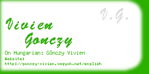vivien gonczy business card